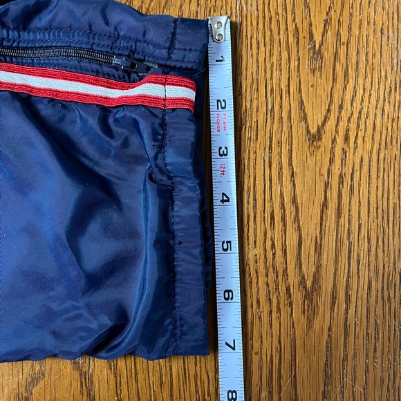 Y2K Russell Athletic strip zip leg athletic windbreaker lined pants - Picture 9 of 11